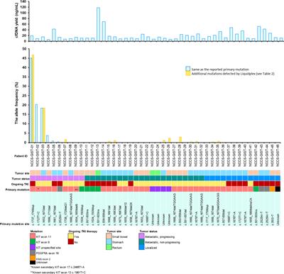 Circulating Tumor DNA Mutations in Progressive Gastrointestinal Stromal Tumors Identify Biomarkers of Treatment Resistance and Uncover Potential Therapeutic Strategies